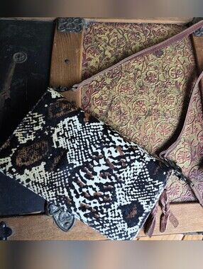 American Darling - Snakeskin Cowhair Hand Tooled Purse